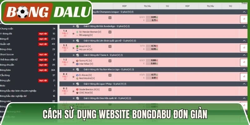 Cách sử dụng website Bongdabu đơn giản